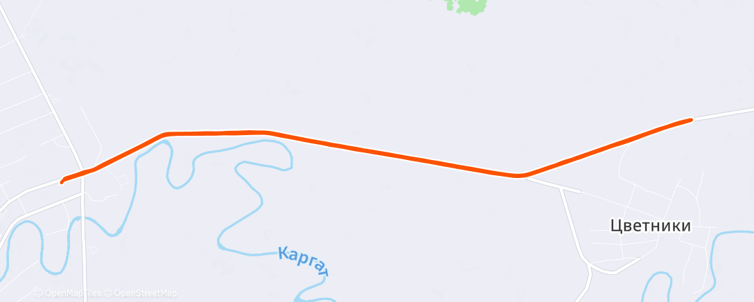 Карта физической активности (Evening Run)