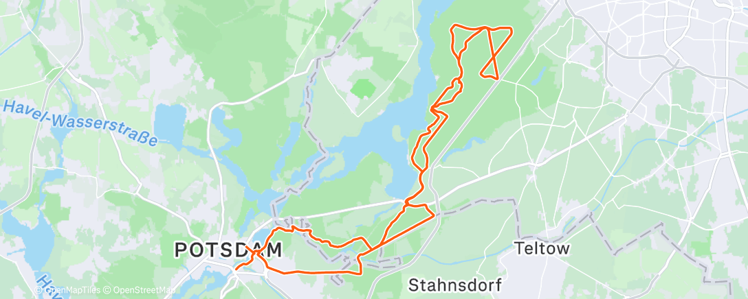 Карта физической активности (Von Strandbad zu Strandbad)