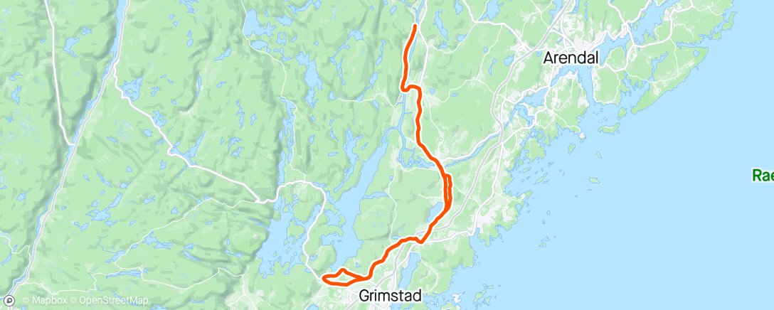 Map of the activity, Roresanden 🚴‍♂️