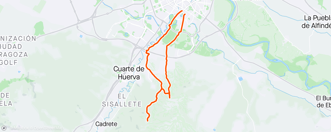 Map of the activity, Un ratico de paseo a tomar el aire.