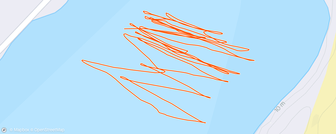 Map of the activity, Middagsessie kitesurfen
