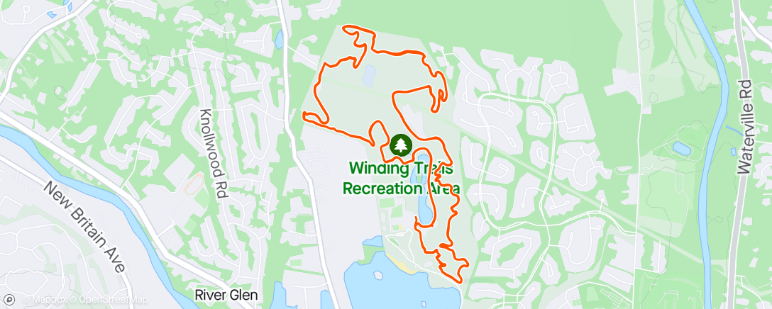 Map of the activity, Winding Trails never disappoints