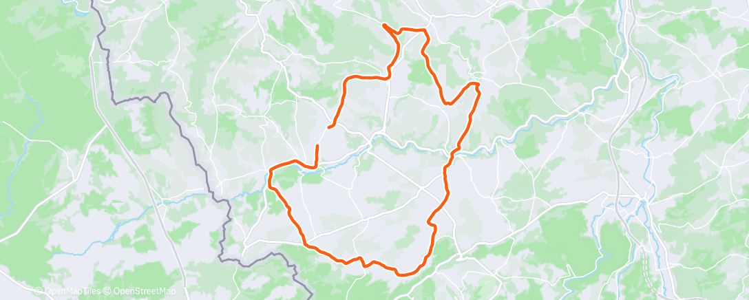 Map of the activity, Mittagsradfahrt
