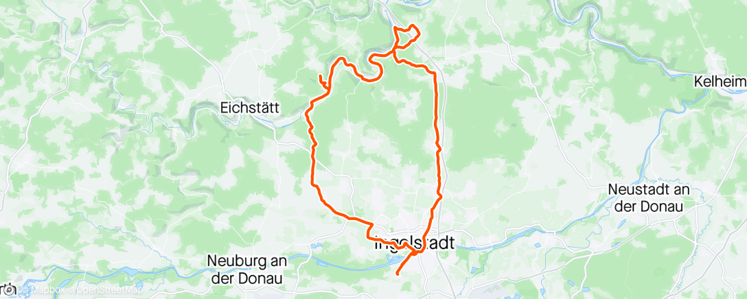 Mapa da atividade, Altmühltal -Irlahüll 😖