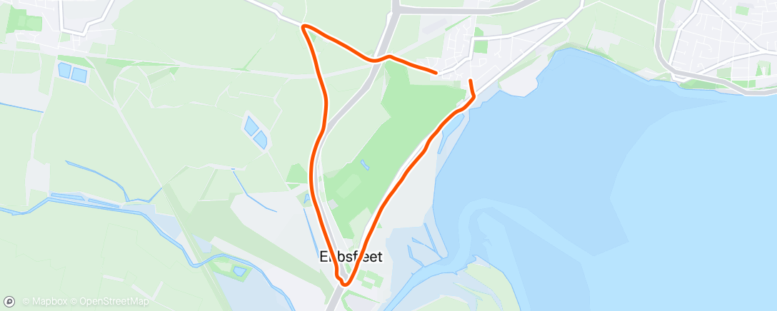 Map of the activity, Morning Run