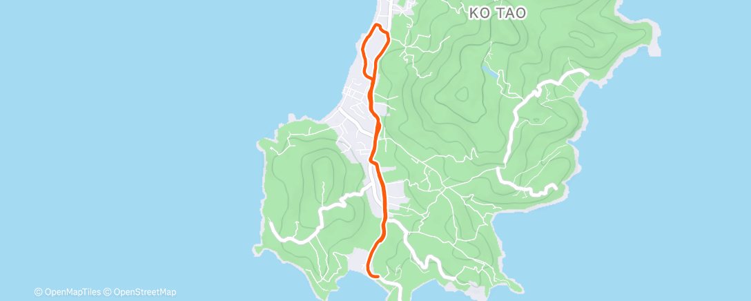 Map of the activity, Island Run #4