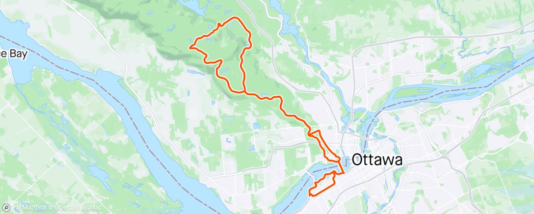Mapa de la actividad, First GP Ride