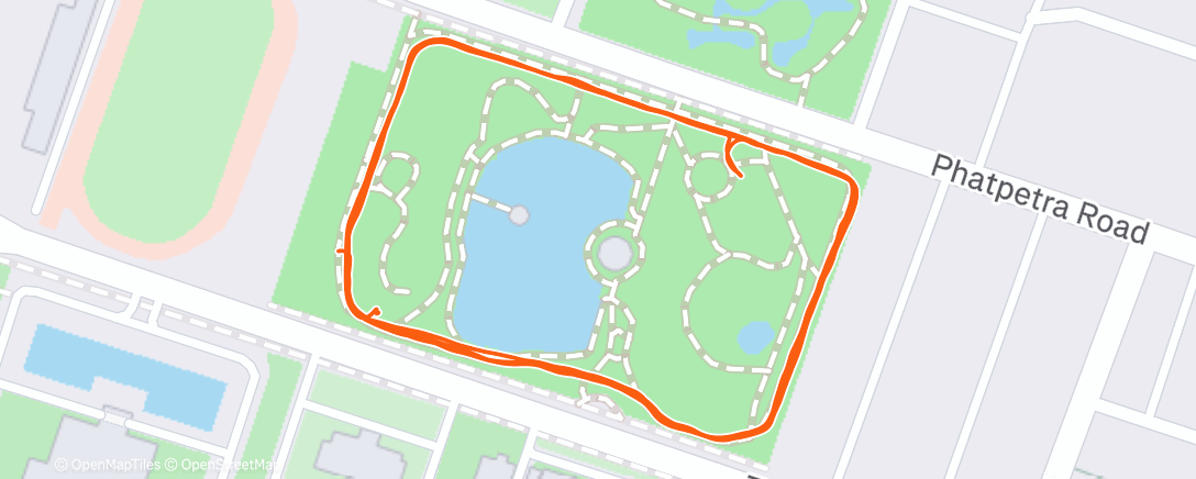 Map of the activity, Evening Walk