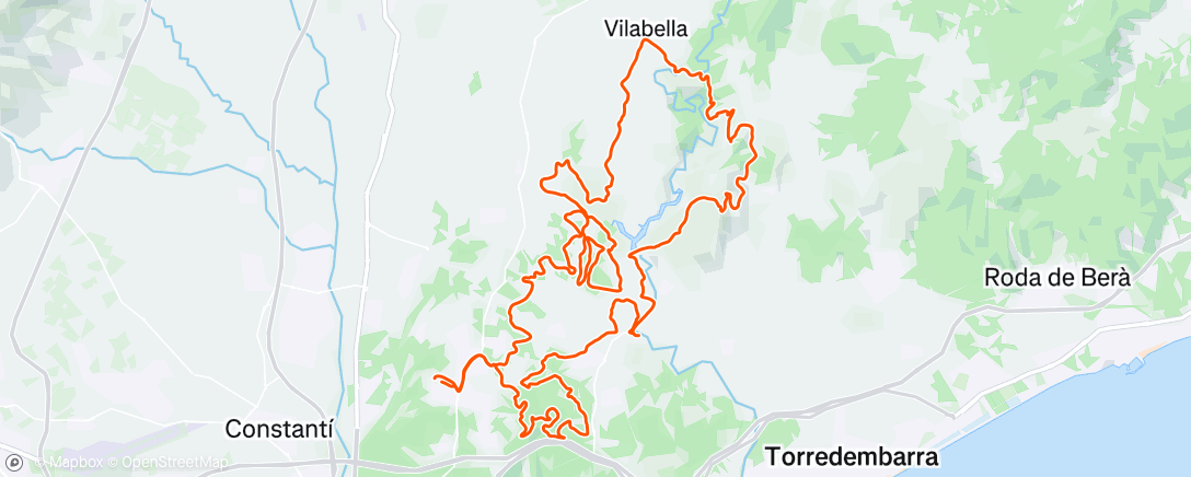 Map of the activity, E-bike con los chavales!
