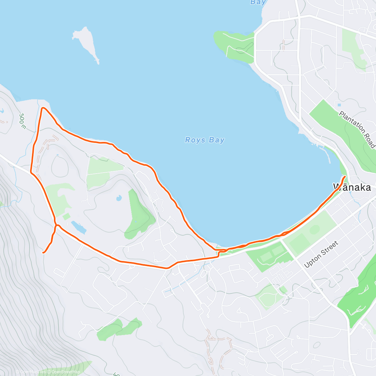 Карта физической активности (Reverse Wanaka Waterfront)