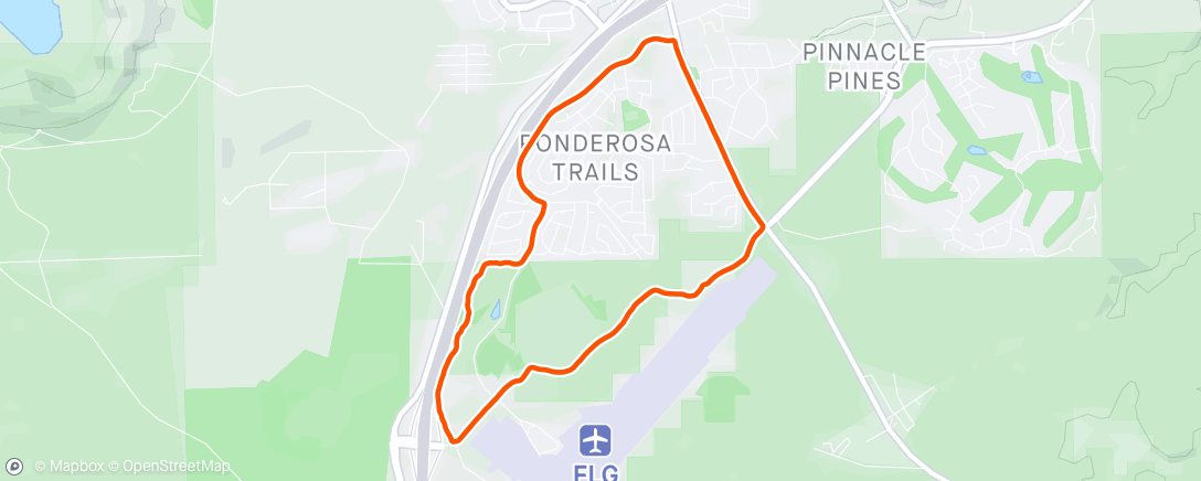 Map of the activity, Windy Afternoon Run