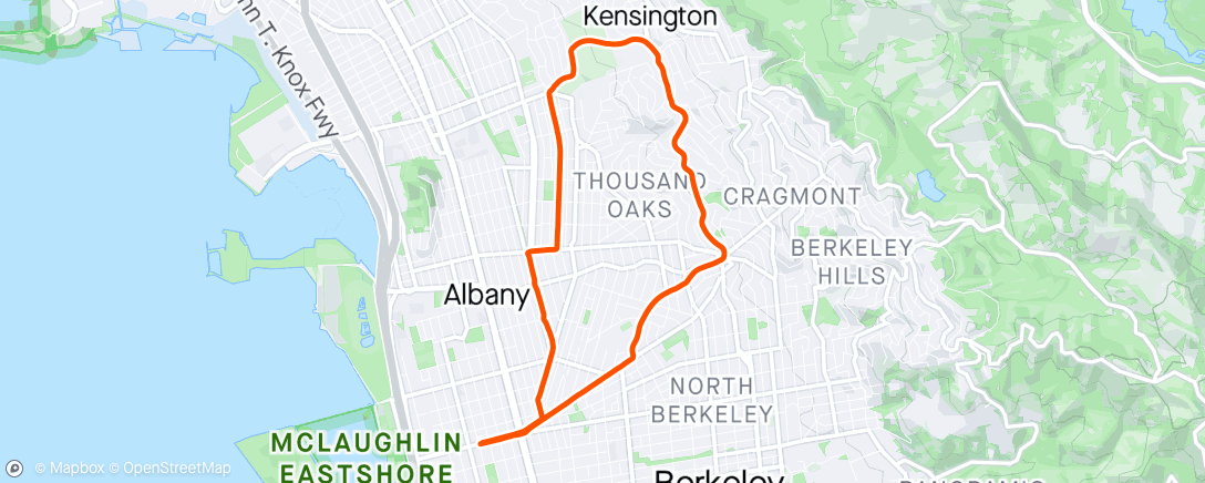 Map of the activity, Afternoon Ride