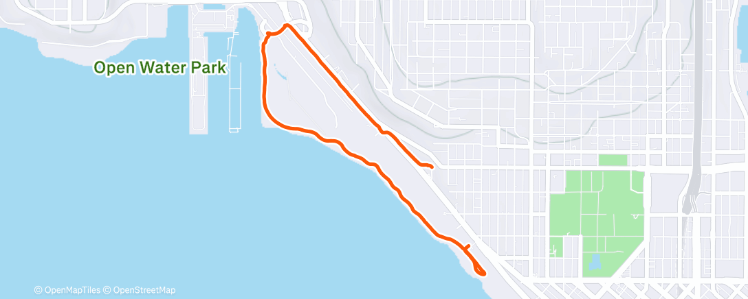 Map of the activity, Morning Run