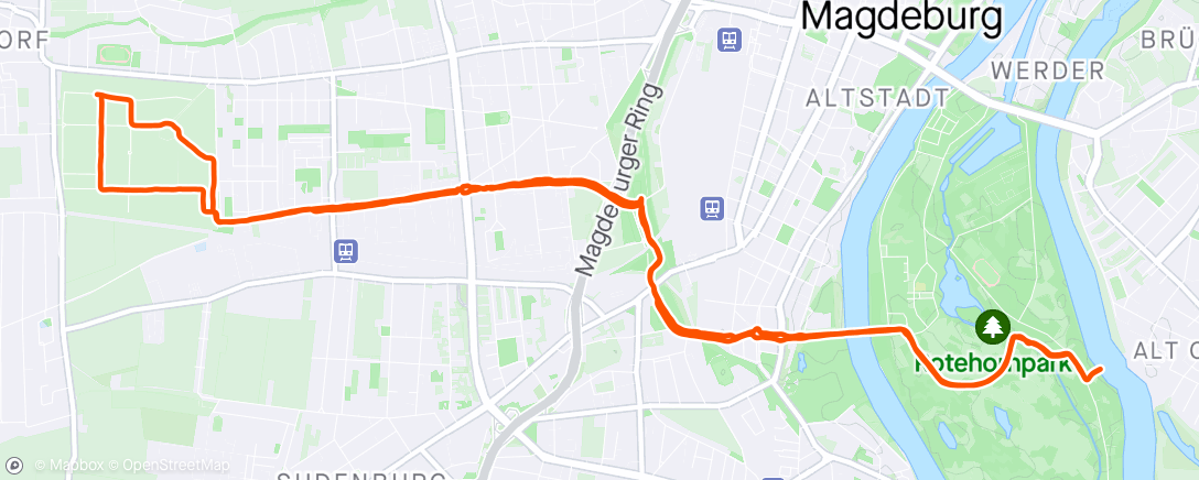 Karte der Aktivität „Radfahrt am Morgen”