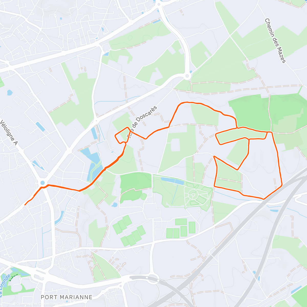 Map of the activity, Pas de pluie mais que d’eau