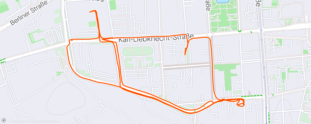 Mapa de la actividad (Cottbus Fahrt)