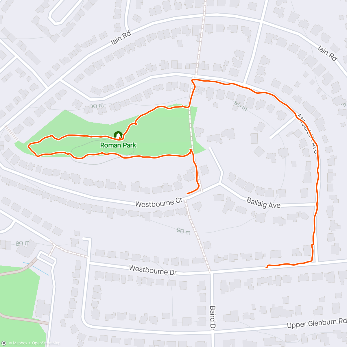 Mapa da atividade, Monty Antonine Loop