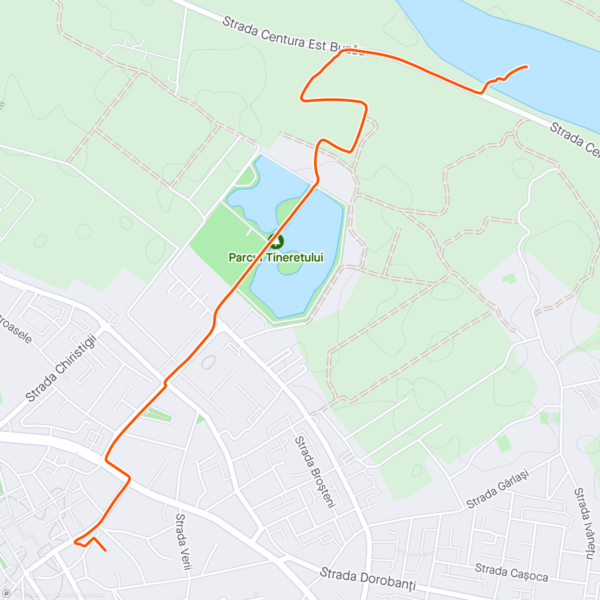 Map of the activity, Scooter - Windy ride to local river