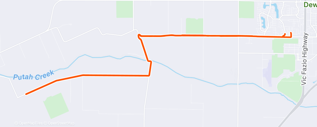 Map of the activity, Lunch Ride