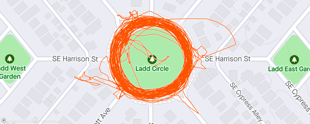 Map of the activity, Ladds500