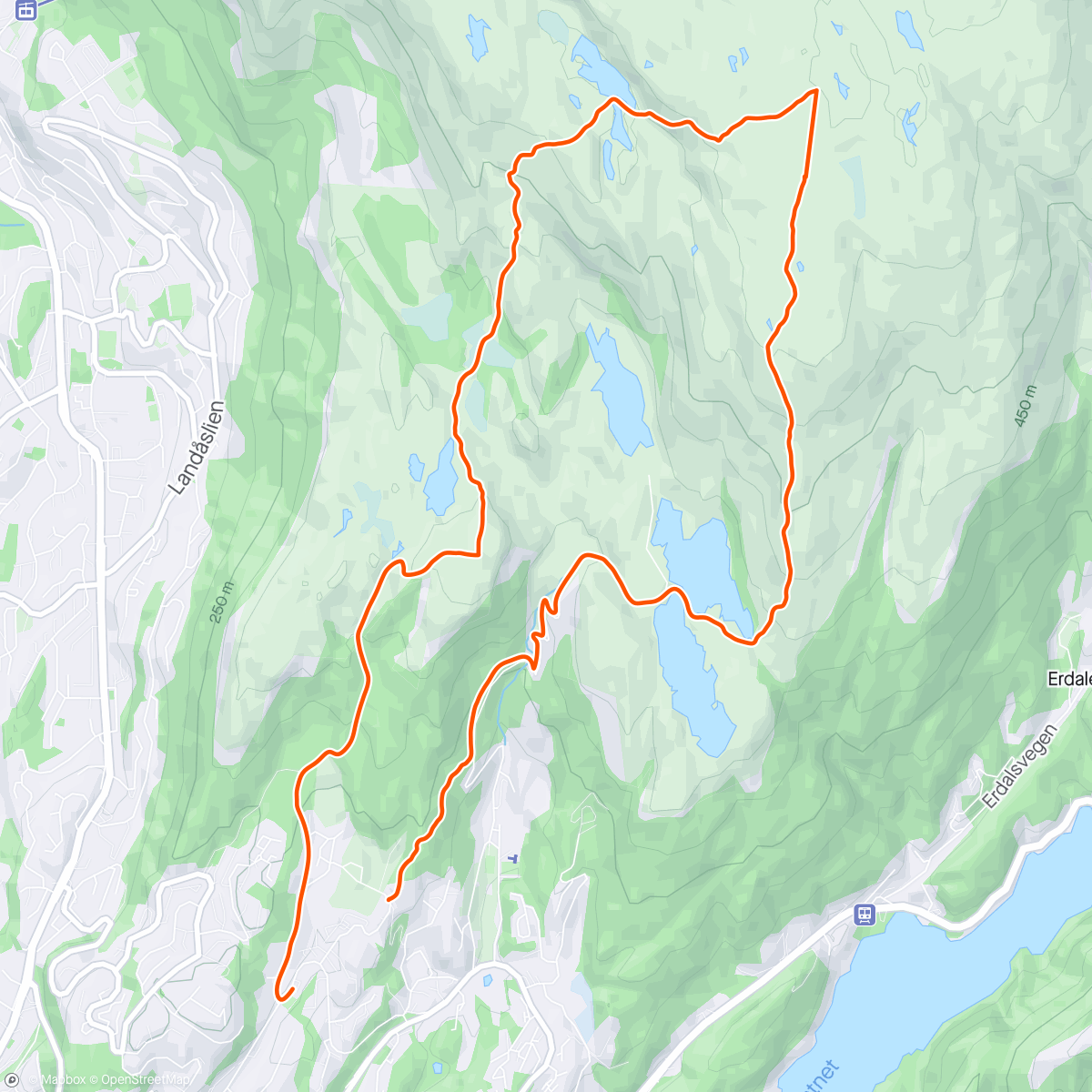 Map of the activity, Turnerhytten