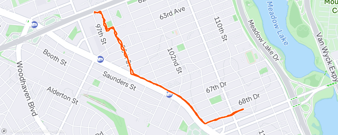 Map of the activity, Morning Walk
