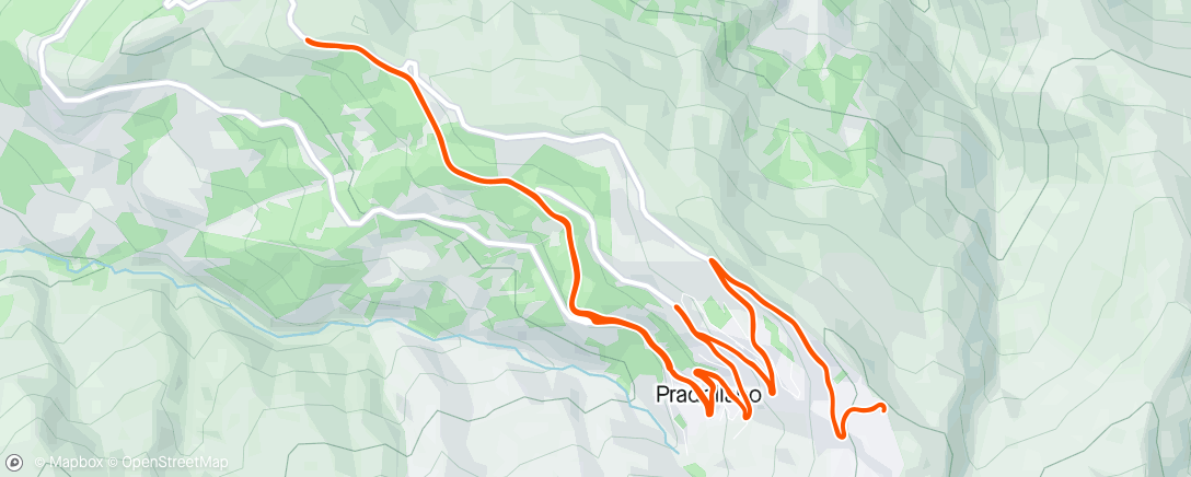 Map of the activity, Sierra Nevada visit d1