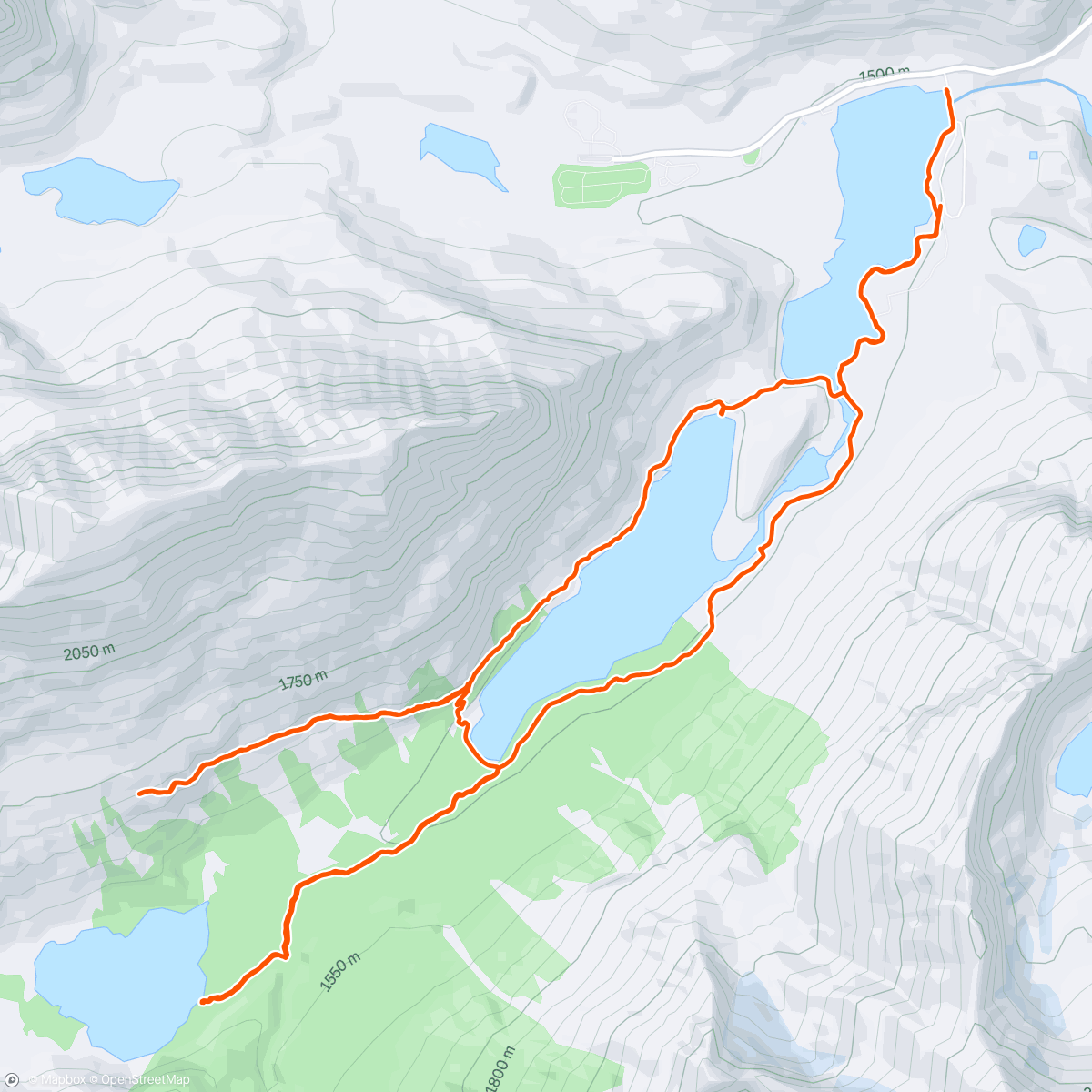 Map of the activity, Afternoon Hike