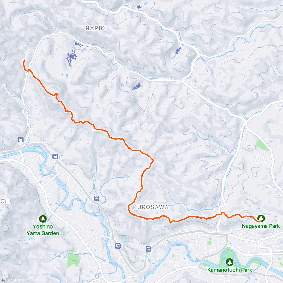 Map of the activity, Trail jog🌧️