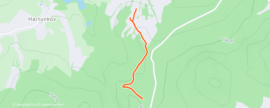 Map of the activity, Afternoon Walk