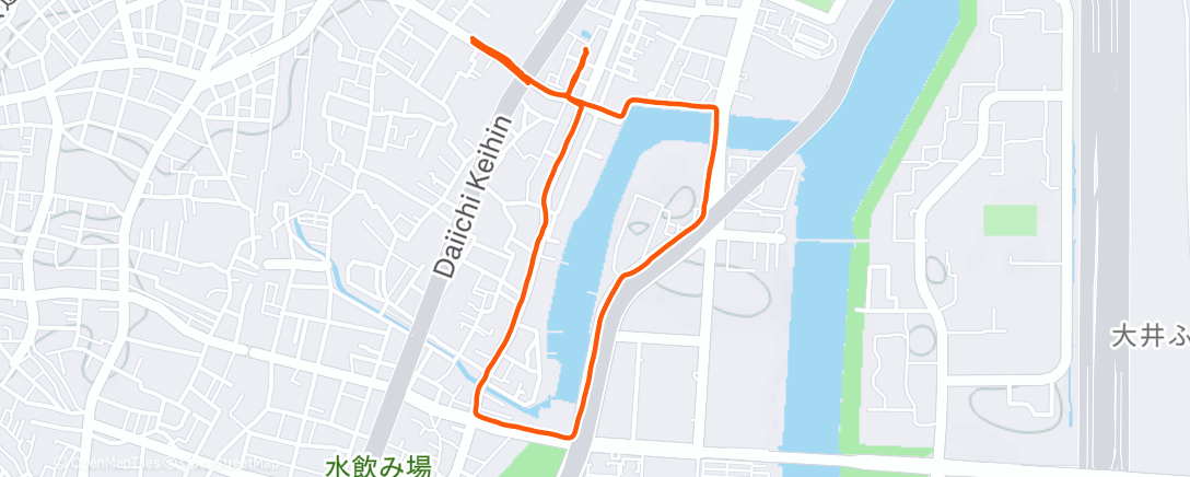 Map of the activity, Morning Run
