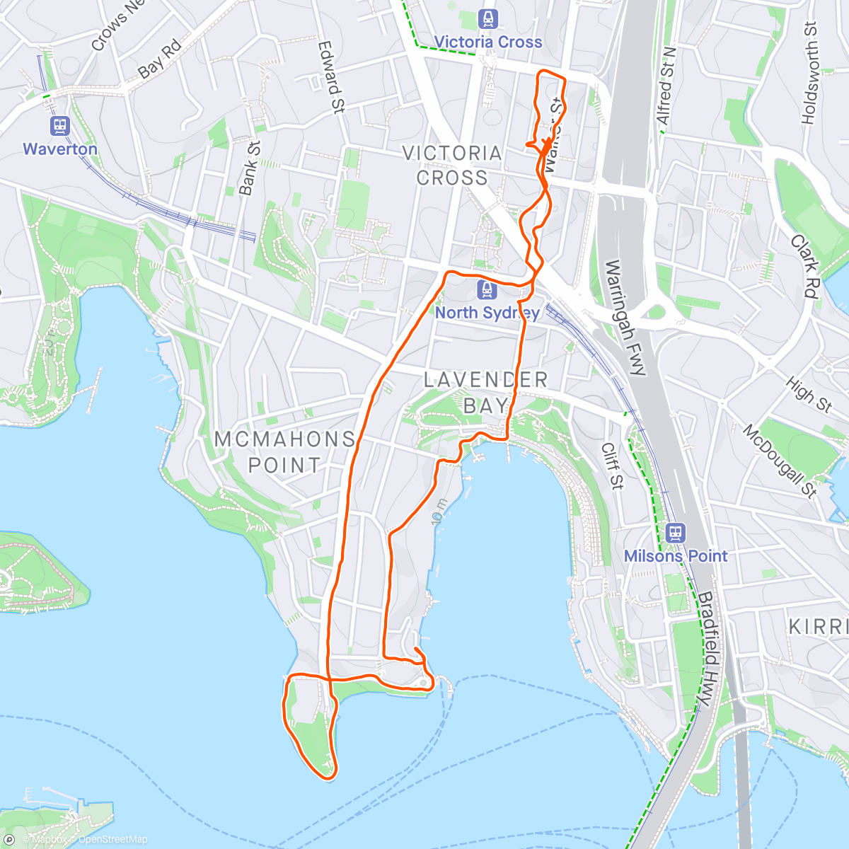 Map of the activity, Sydney