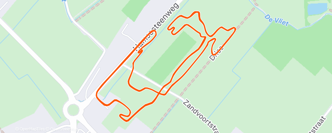 Map of the activity, WC Dendermonde