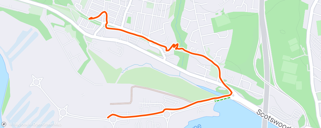Map of the activity, Run to session