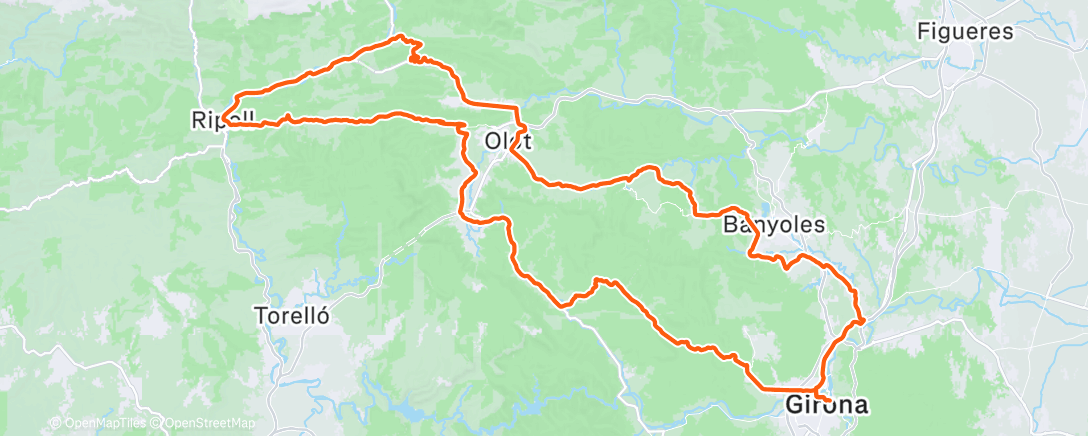 Map of the activity, Last ride in Girona before Christmas🎅
