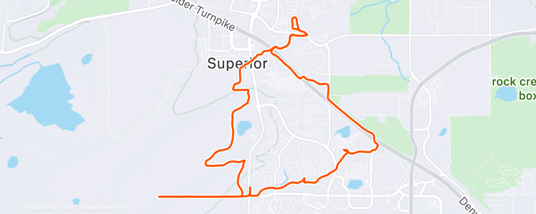 Map of the activity, Louisville infinite path glitch