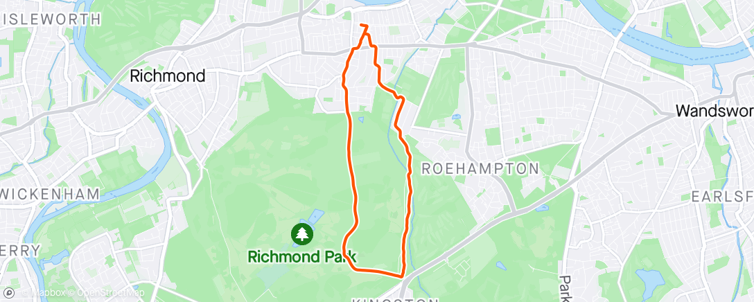 Kaart van de activiteit “Morning in Richmond”