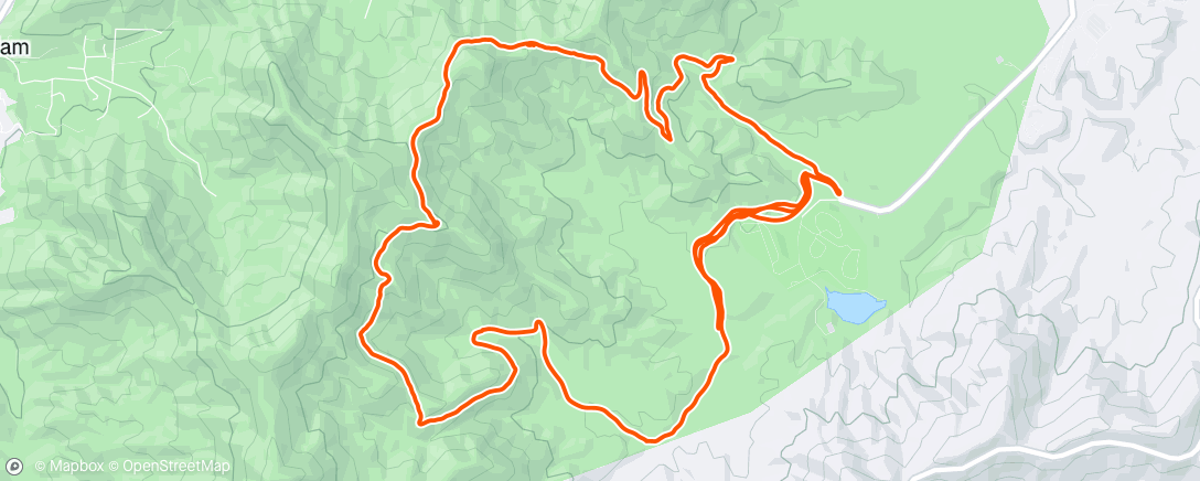 Map of the activity, Afternoon Mountain Bike Ride