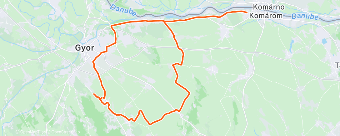 Карта физической активности (Lunch Ride)