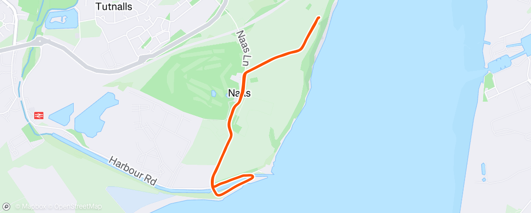 Map of the activity, Final run of The Barn MND charity day