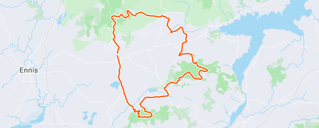 Map of the activity, gravel with James and Co