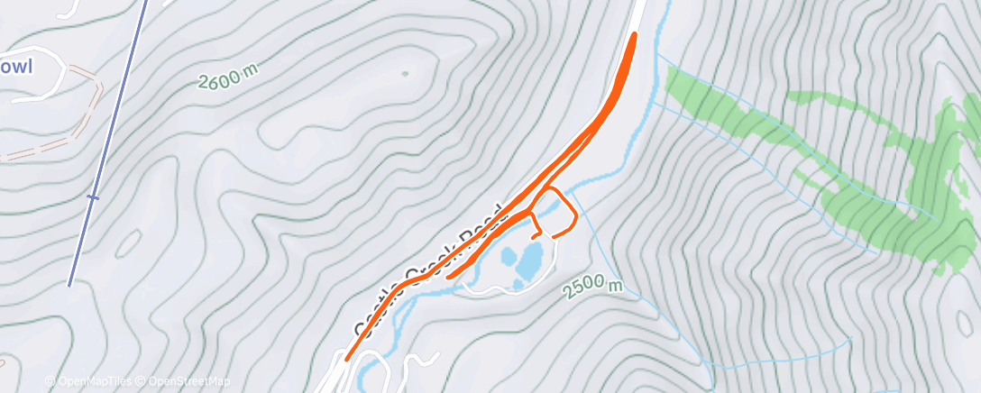 Map of the activity, Just a walk