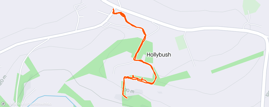 Mappa dell'attività Hollybush puppy walk
