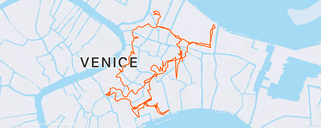 Map of the activity, Morning Hike