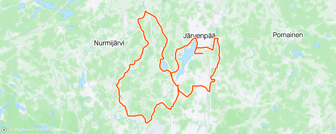 Mapa de la actividad (endurance, middle part with wife)
