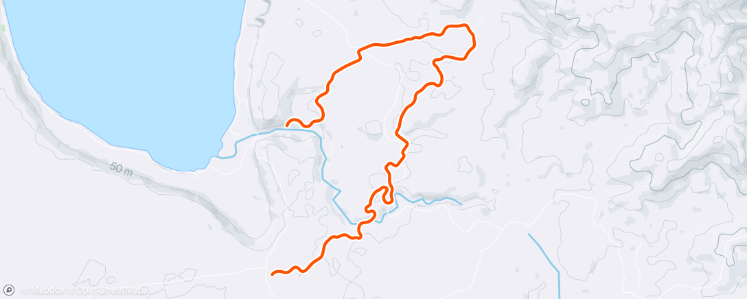 Map of the activity, Zwift - warmup