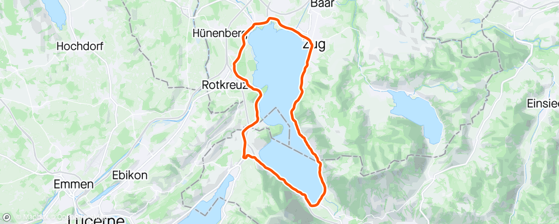 Map of the activity, SwissTri Zug 🇨🇭