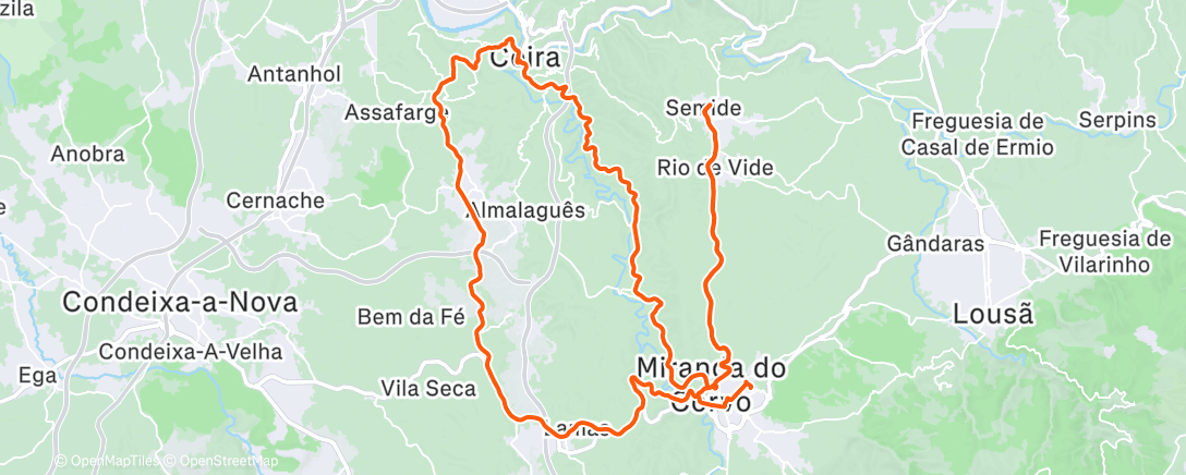 Map of the activity, Morning Ride