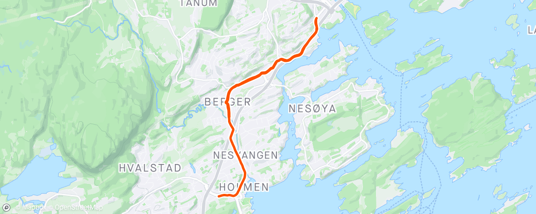 Карта физической активности (Holmen - Sandvika)