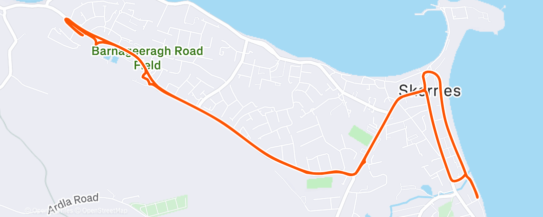 Map of the activity, Afternoon Ride